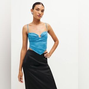 Reformation Sansa Linen Top